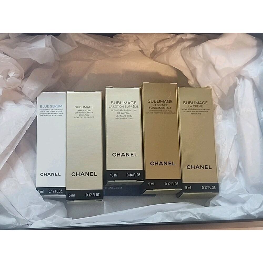 Chanel Sublimage Beauty Sample Size Skincare Set of 5 (0.17OZ/5ML) In Box